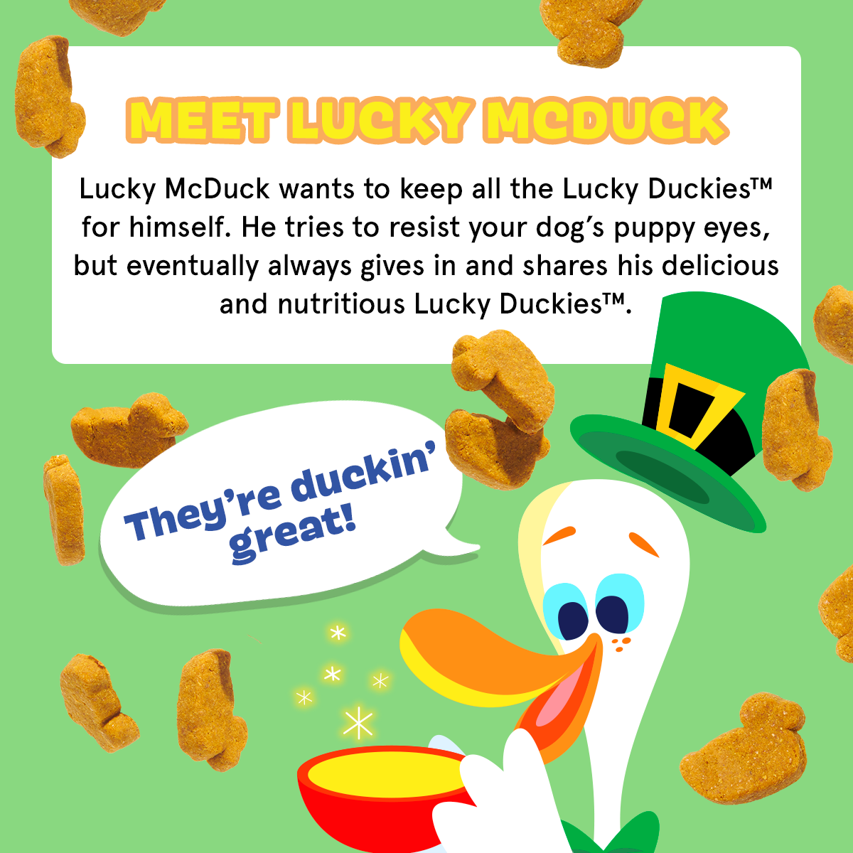 Lucky Duckies™ Turduken Recipe Chicken Duck Turkey Soft & Chewy Dog Treats, 10 oz