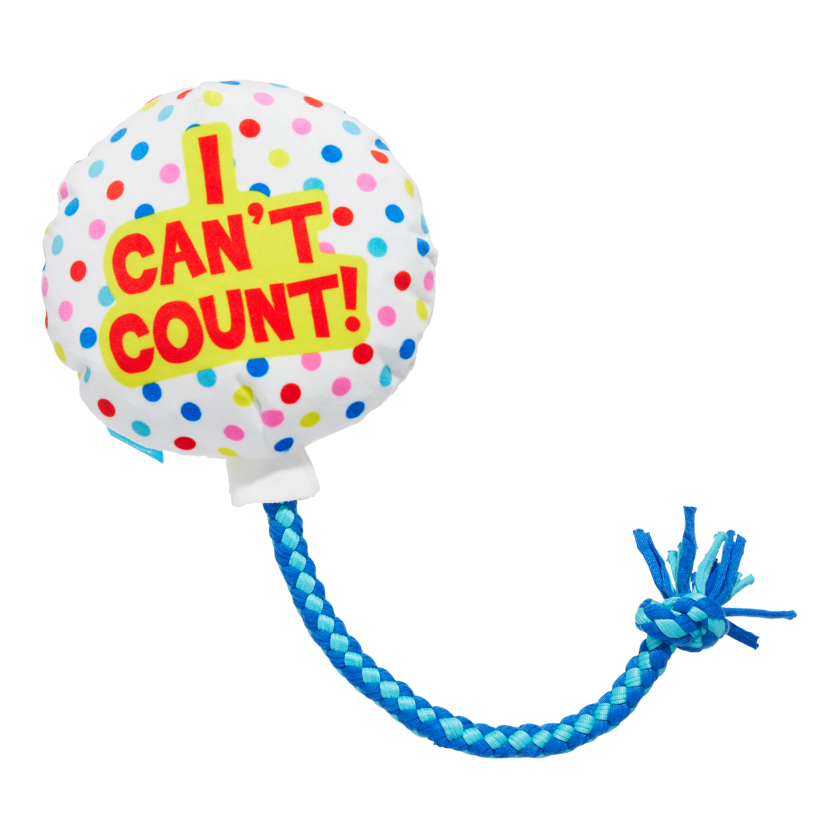 Yappy Birthday Balloon Plush Tug Dog Toy